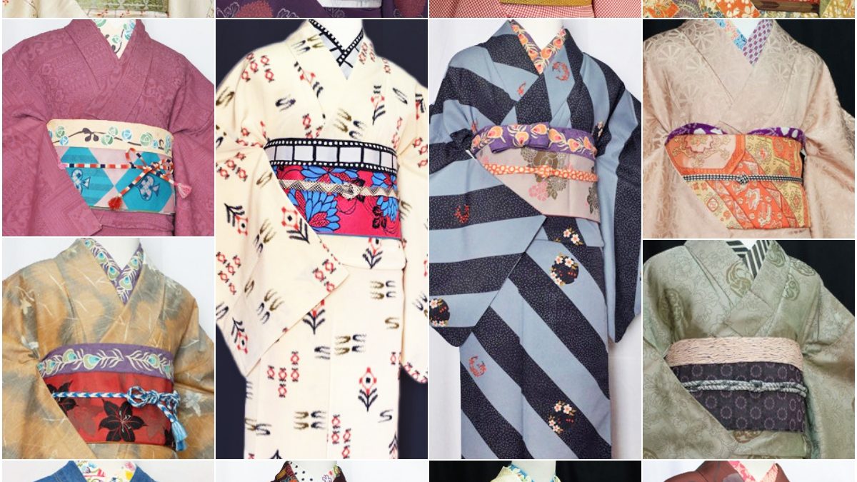 袷　小紋　型染　小花　裄66.5cm 正絹　半衿付き 小紋 着物 リサイクル 正絹 袷 金彩加工 エクルベージュ色 草花