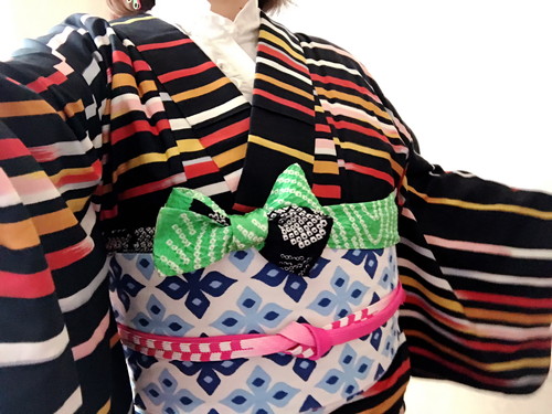 長崎旅行の着物コーデ